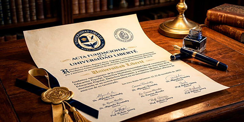 Documento fundacional de Universidad Liberté